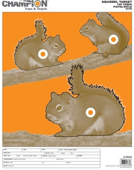 Large Squirrel Target 12Pk
